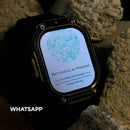 Tela de boas-vindas do WhatsApp instalado no relógio celular Horizon Titan