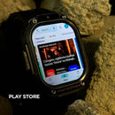 Google Play Store aberta no smartwatch Horizon Titan para baixar aplicativos