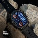 Relógio celular Horizon Titan 4G na cor preta com pulseira de silicone