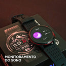 Tela do KRON com monitoramento do sono, mostrando horas dormidas