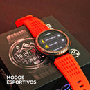 Tela do KRON no menu de modos esportivos, com caminhada, corrida e ciclismo por GPS