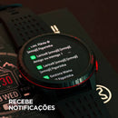 Tela do KRON recebendo notificações de mensagens do WhatsApp, no pulso