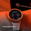 Tela do FLARE com cronômetro de temporizador mostrando opções de 1, 2, 5 e 10 minutos