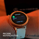 Tela do FLARE recebendo notificação de mensagem do WhatsApp no pulso