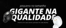 Fone ZONE BUDS 01 preto e branco, pequeno no tamanho, com áudio potente