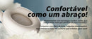 Almofada do fone WZ08 em couro sintético com fibra de leite e espuma viscoelástica